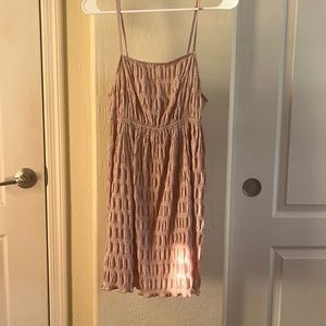 pink and white casual flowy dress